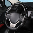 Glossy Carbon Fiber Pattern Steering Wheel Cover for Cars