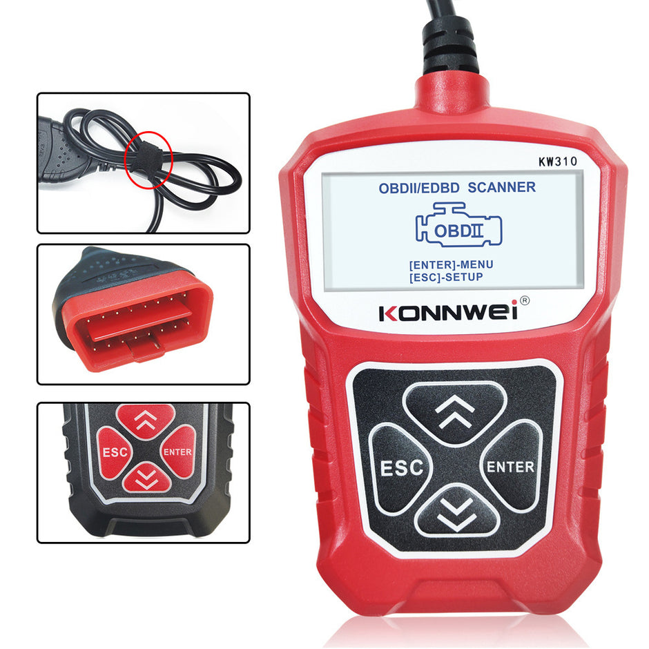 KW310 Car Diagnostic Barcode Scanner Reader Tool