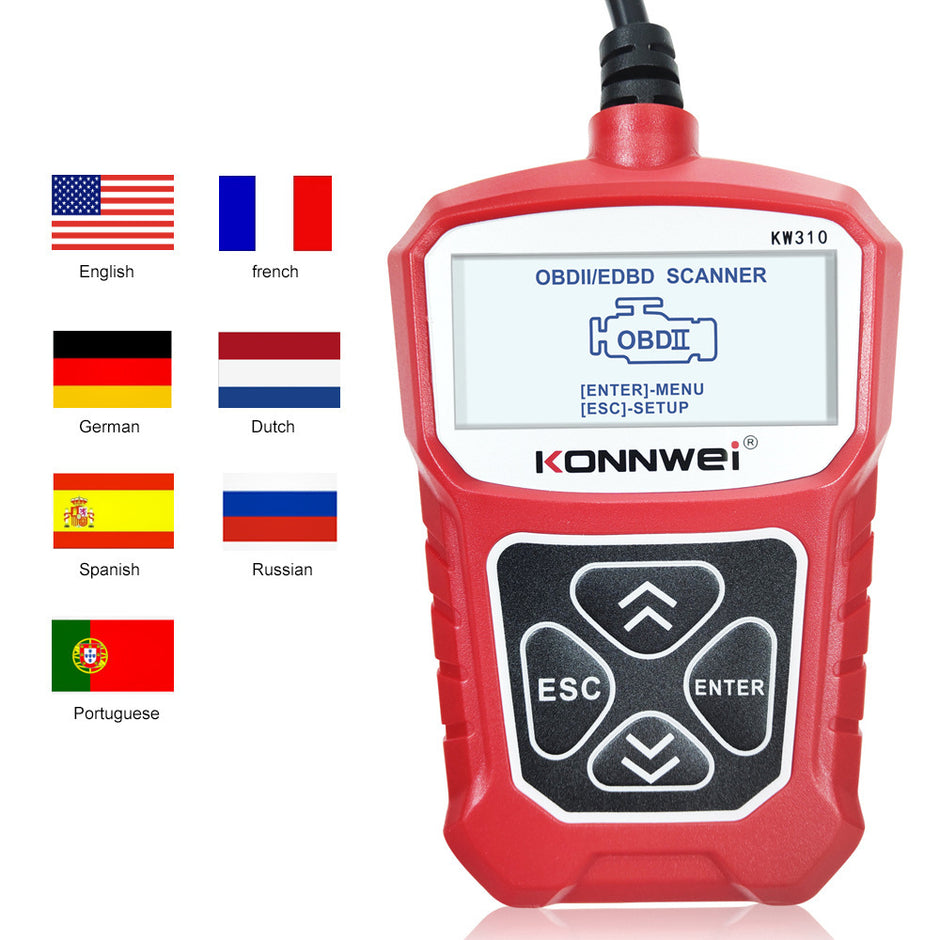 KW310 Car Diagnostic Barcode Scanner Reader Tool