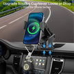 Wireless Charging Car Charger Mount, Fast Auto Clamping Car Charger Phone Holder for Iphone, Samsung, All Smartphones