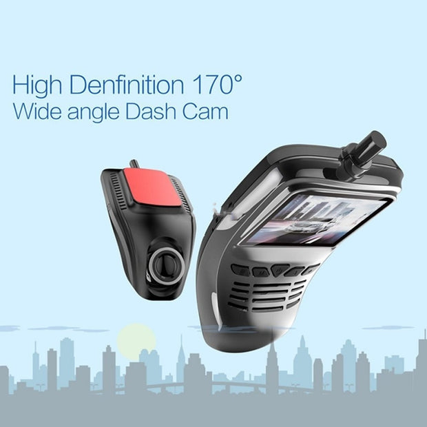 Compact WiFi Dash Cam – Full HD Car DVR Recorder