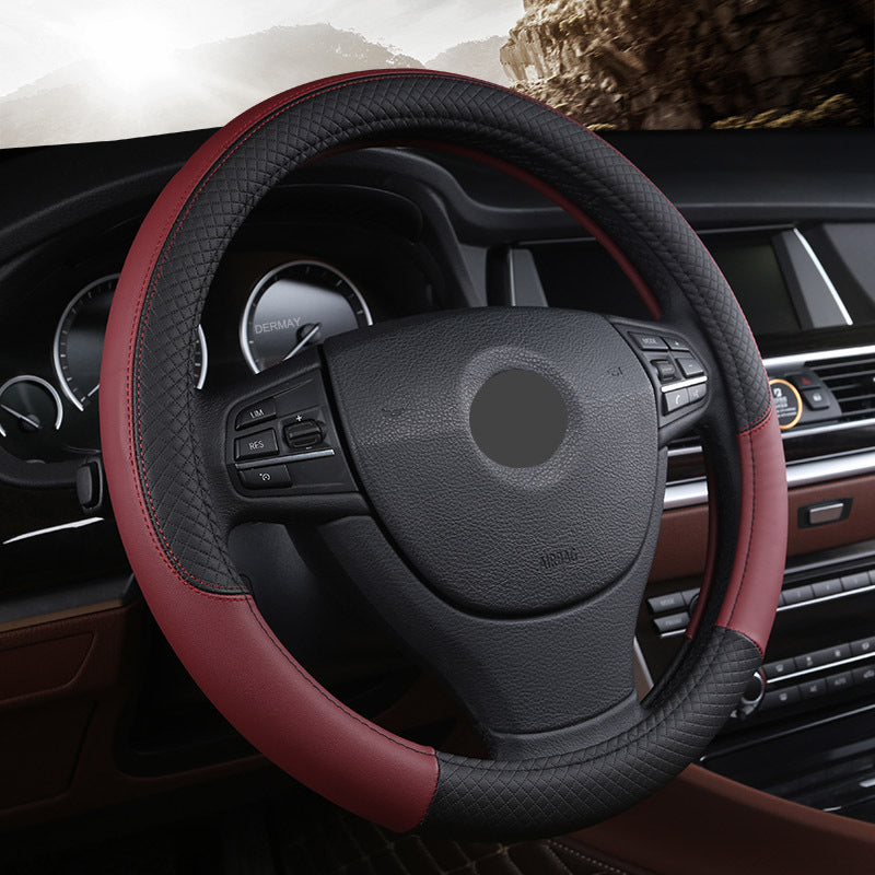 Universal Leather Car Steering Wheel Cover