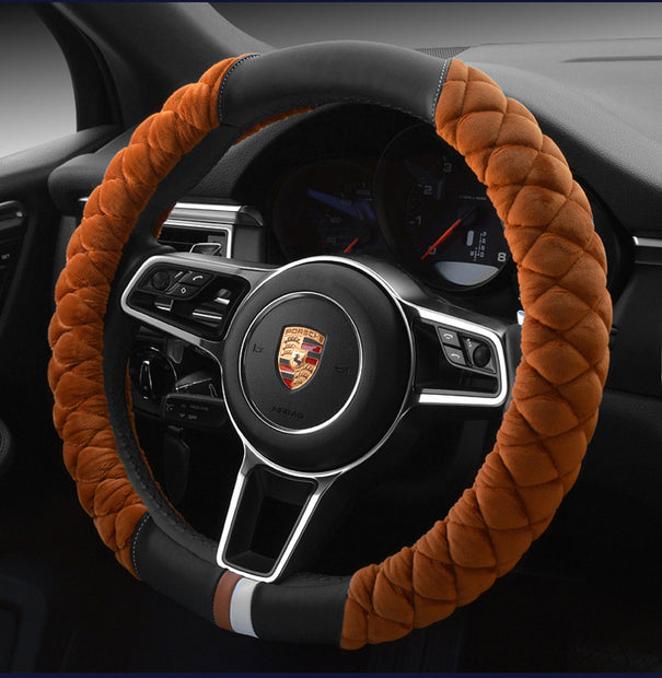 Universal Car Steering Wheel Cover Winter Decoration 38cm