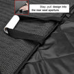 Luxury Waterproof Rear Seat Cover for Dogs – Black Bench Protector for Car Travel