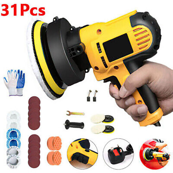 Electric Polisher Buffer Sander Car Polishing Machine Buffing Sponge Kit