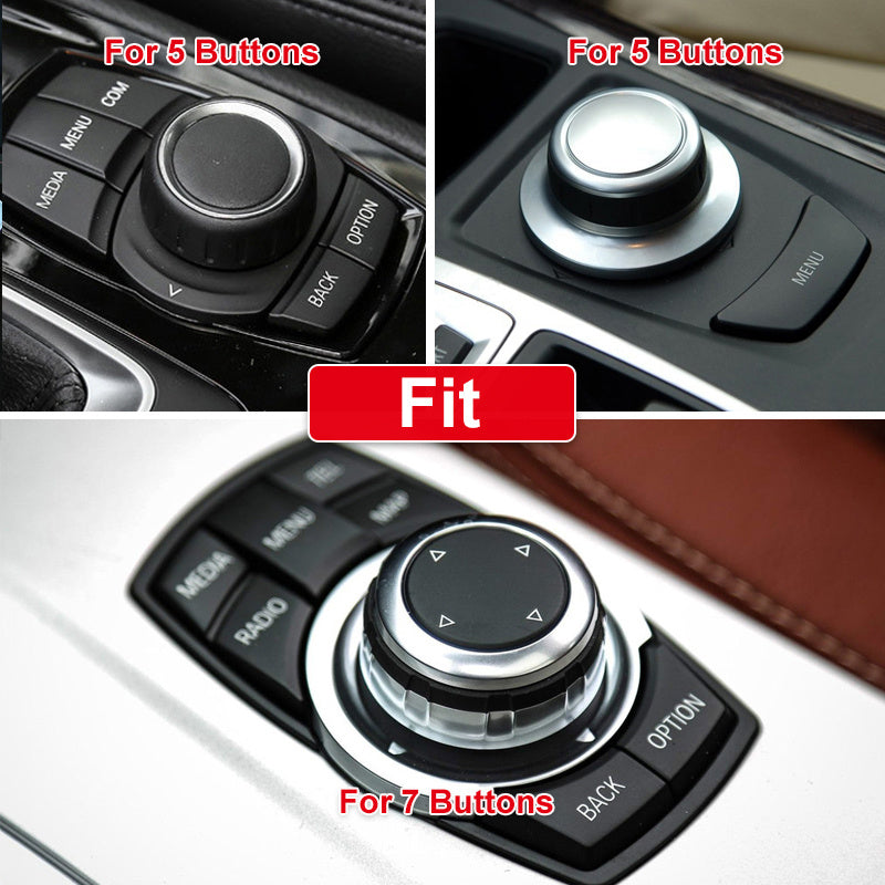 Multimedia Button Sticker For Car Large Knob Cover