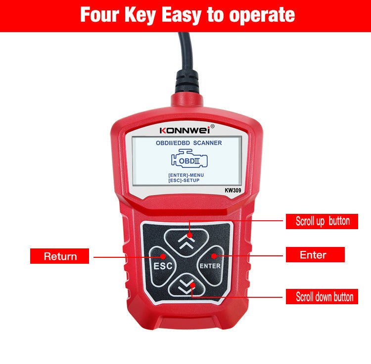 KW310 Car Diagnostic Barcode Scanner Reader Tool