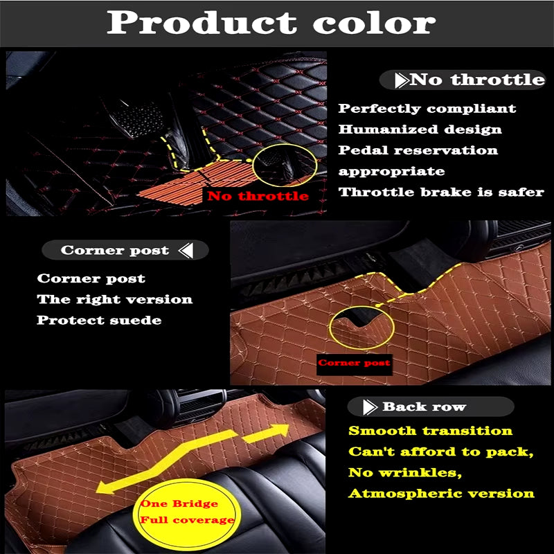 Car Floor Mats for Hyundai Elantra 2021 Car Floor Mats Accessories Carpets Leather Interior Rugs