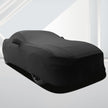 Indoor Car Cover Stretch Dustproof Protection Full Car Cover for Underground Garage, Car Show, Black