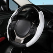 Glossy Carbon Fiber Pattern Steering Wheel Cover for Cars