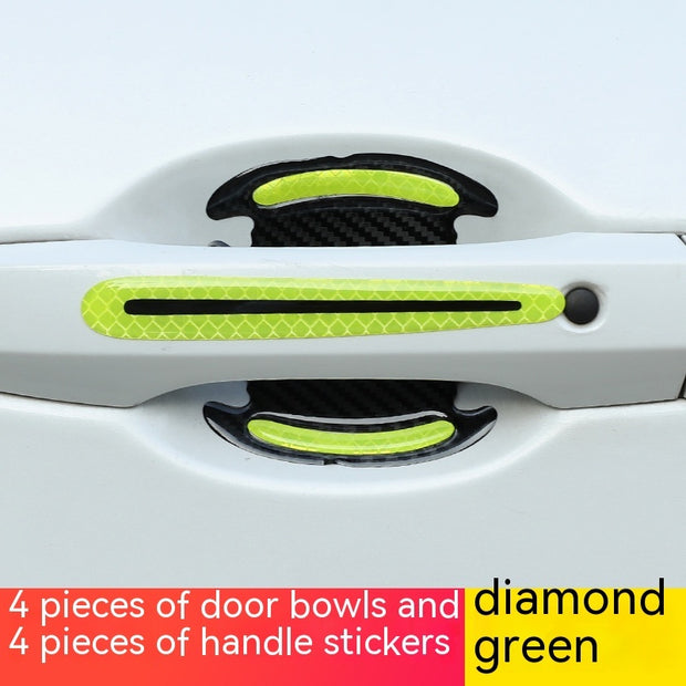 Reflective Invisible Car Door Handle Protection Stickers