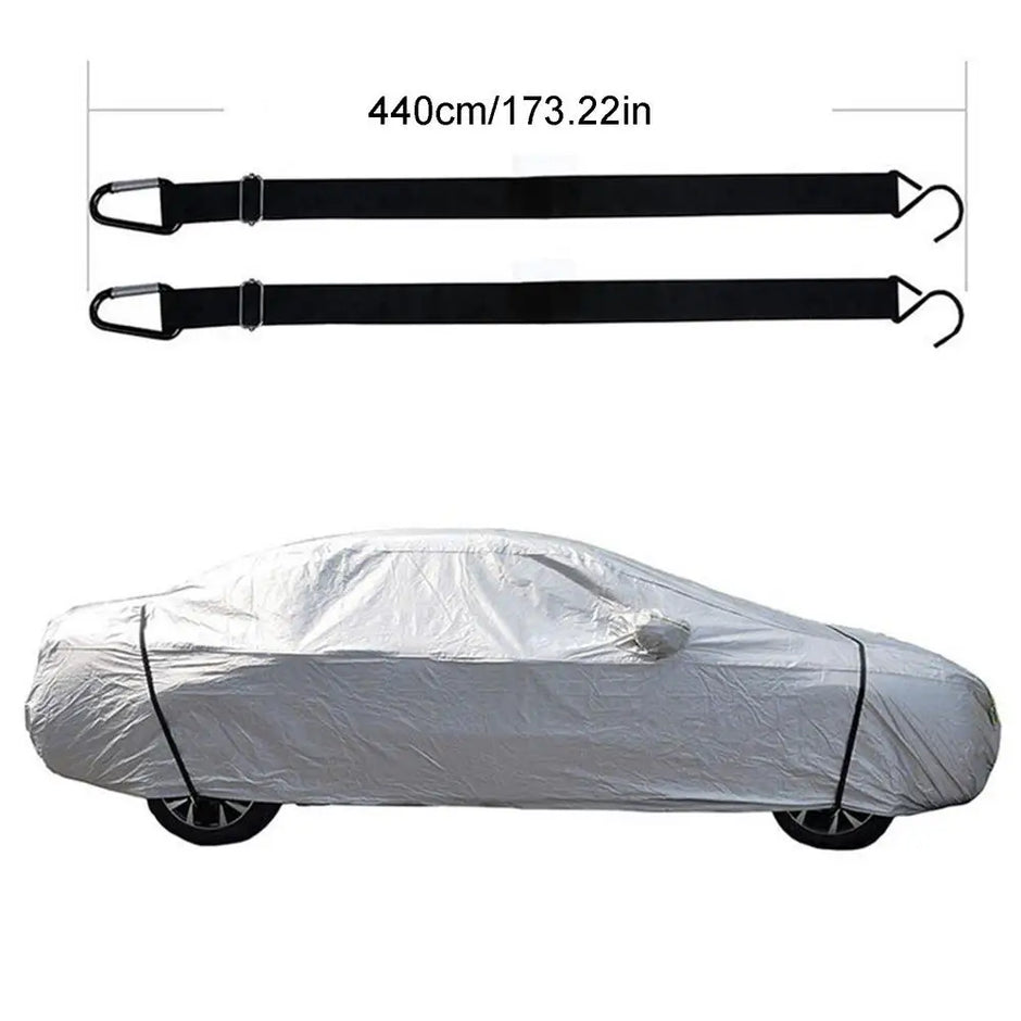 Car Cover Rope 2Pcs Universal Car Cover Ropes Waterproof Outdoor Cover Rope Protection Car Cover Straps Car Accessories