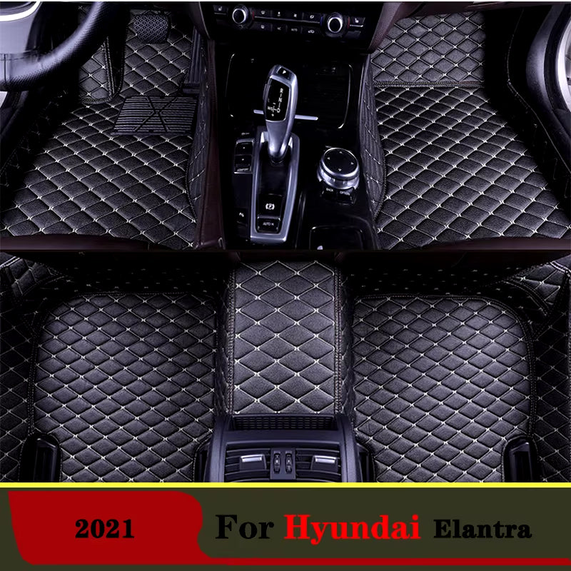 Car Floor Mats for Hyundai Elantra 2021 Car Floor Mats Accessories Carpets Leather Interior Rugs